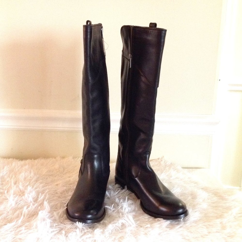 Frye Melissa Button Side Zip Tall Boots